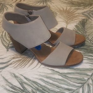 TOMS Suede Heeled Sandals